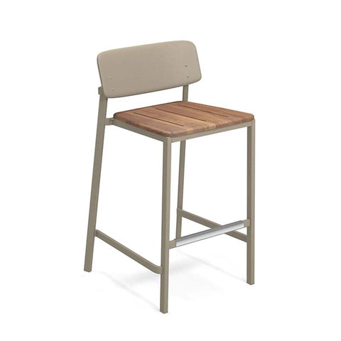 SGABELLO SHINE TEAK EMU