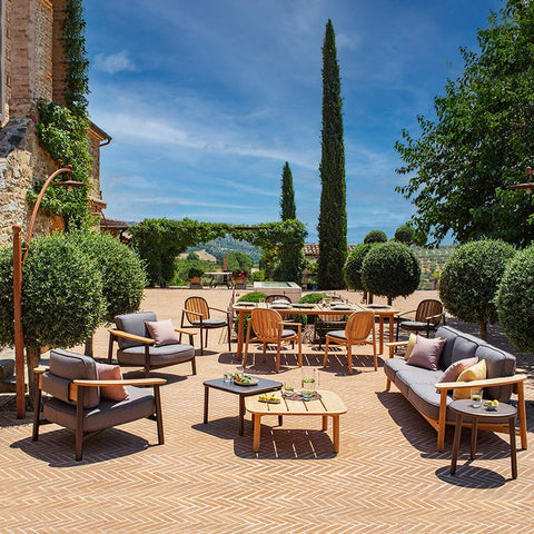 DIVANO 3 POSTI TWINS TEAK EMU