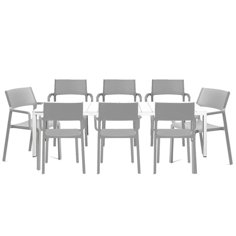 SET RIO ALU 210 EXT  TRILL ARMCHAIR NARDI